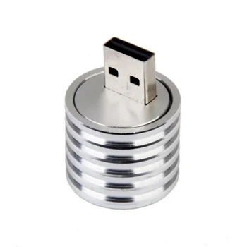 

Mini USB LED Spotlight Light Lamp Mobile Power Flexible Flashlight Mobile Power Headlight Silver USB Connector