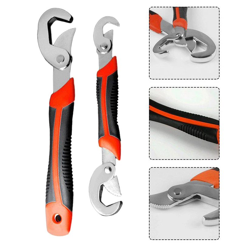 GUONING-L 2Pcs Universal Wrench Set Snap And Grip Key Wrench 6-32mm For Nuts and Bolts Multi-function Hand Tools Hardware Tool Kits Tools GUONING-L 2Pcs Universal Wrench Set Snap And Grip Key Wrench 6-32mm For Nuts and Bolts Multi-function Hand Tools Hardware Tool Kits Tools