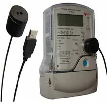 black color 2 meters straight cable IEC62056 21 protocol smart meter infrared usb optical probes