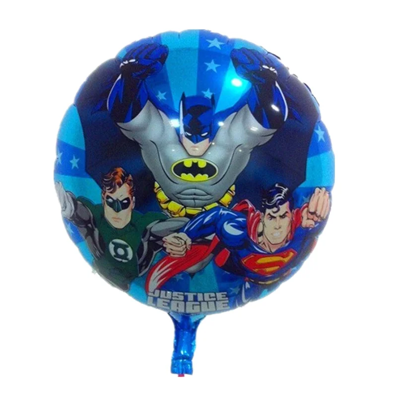 Balloons 10pcs 6 шт./партия, коробки для попкорна с супергероями Мстителями, украшения для дня рождения, вечерние принадлежности, украшения для дня рождения детей - Цвет: Balloons 10pcs
