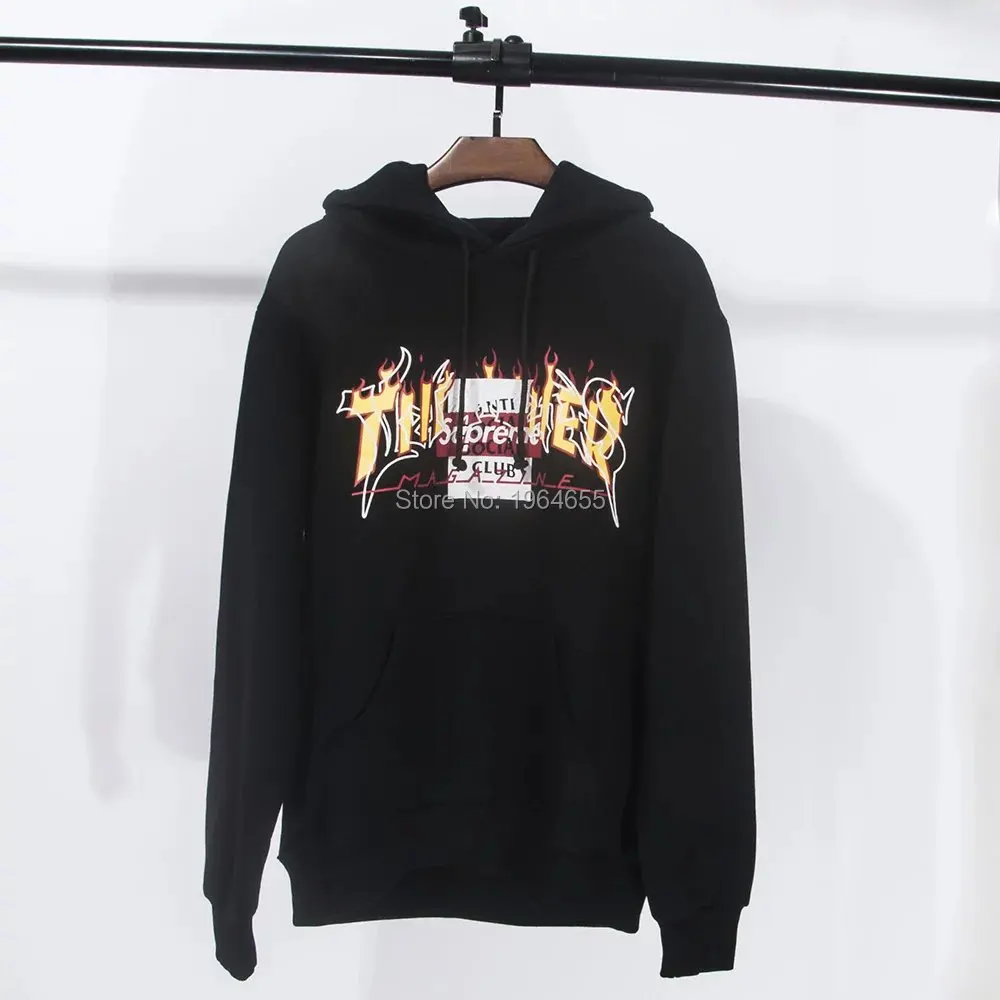 off white flame sweatshirt