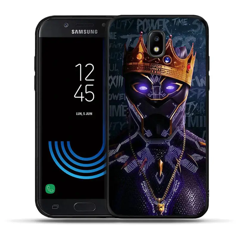 Милый чехол для Samsung Galaxy J3 J5 J7 J2 Prime G530 j4 J6 Plus J530F черный чехол из ТПУ - Цвет: H1219