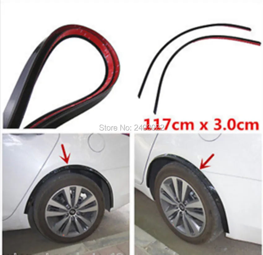 

2pc117cm Kia Venga Wheel Eyebrow Protector Lip Wheel-arch Trimr