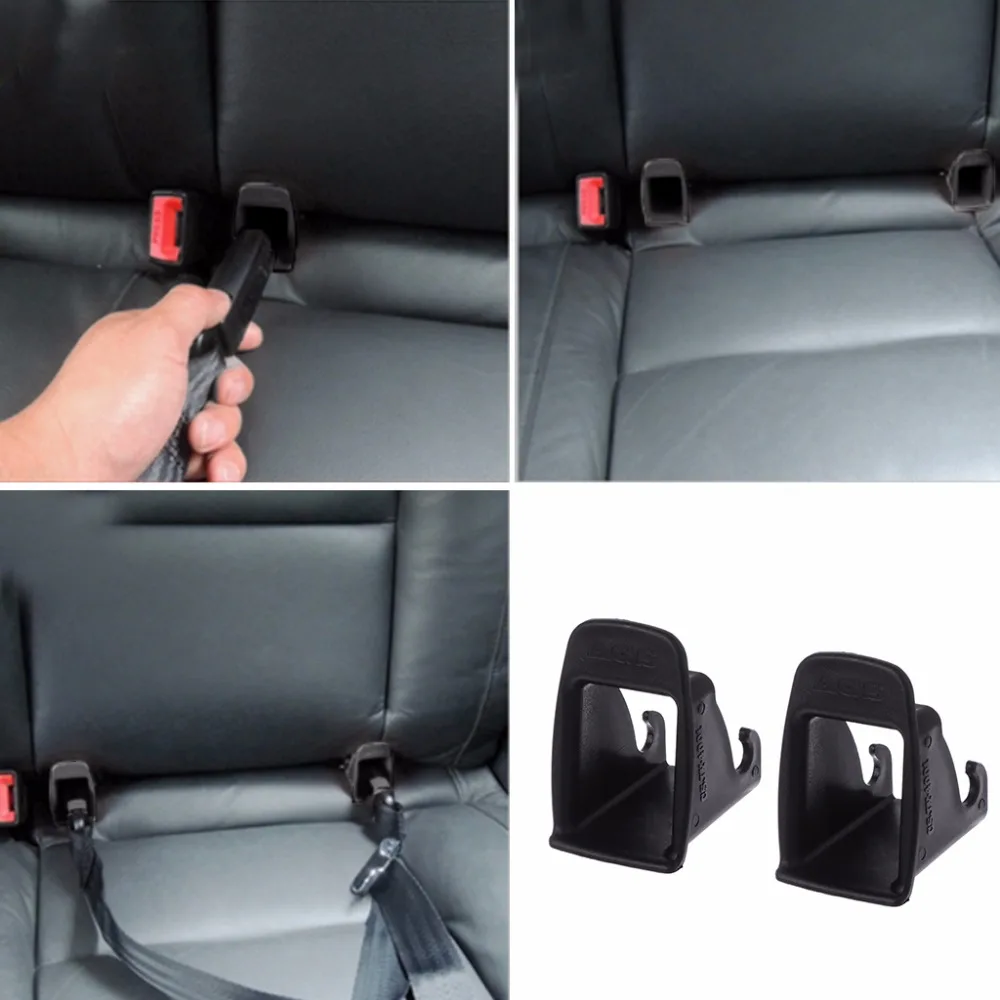 1 пара черное автомобильное детское сиденье для ISOFIX защелка разъем для ремня направляющая паз для автокресла детское сиденье безопасности Высокое качество C45