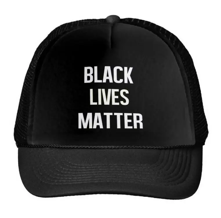 Черная бейсбольная кепка с надписью Lives Matter, бейсболка для женщин и мужчин, унисекс, регулируемый размер, черный, белый цвет, Прямая поставка, M-82 - Цвет: Черный