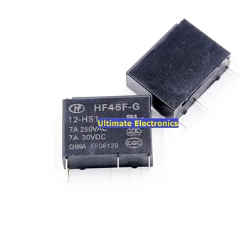 

10PCS 46F-G| HF46F-G-12-HS1 4-pin group of normally open 7A 250VAC relay