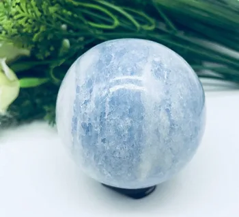 

5cm Natural Crystal Blue Celestite Crystal SPHERE BALL HEALING