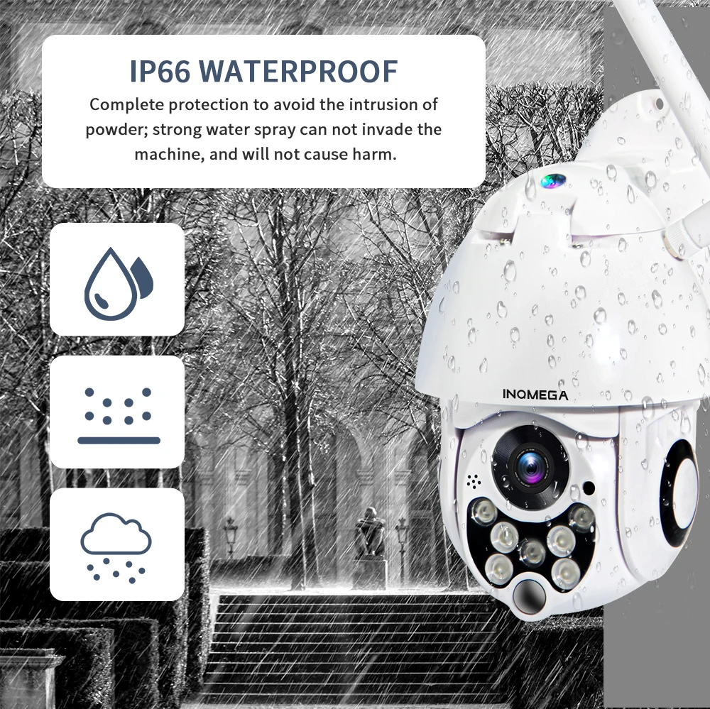  INQMEGA Cloud 4MP PTZ IP Camera Speed Dome WiFi Wireless Network CCTV Camera Outdoor Security Surve - 33038796112