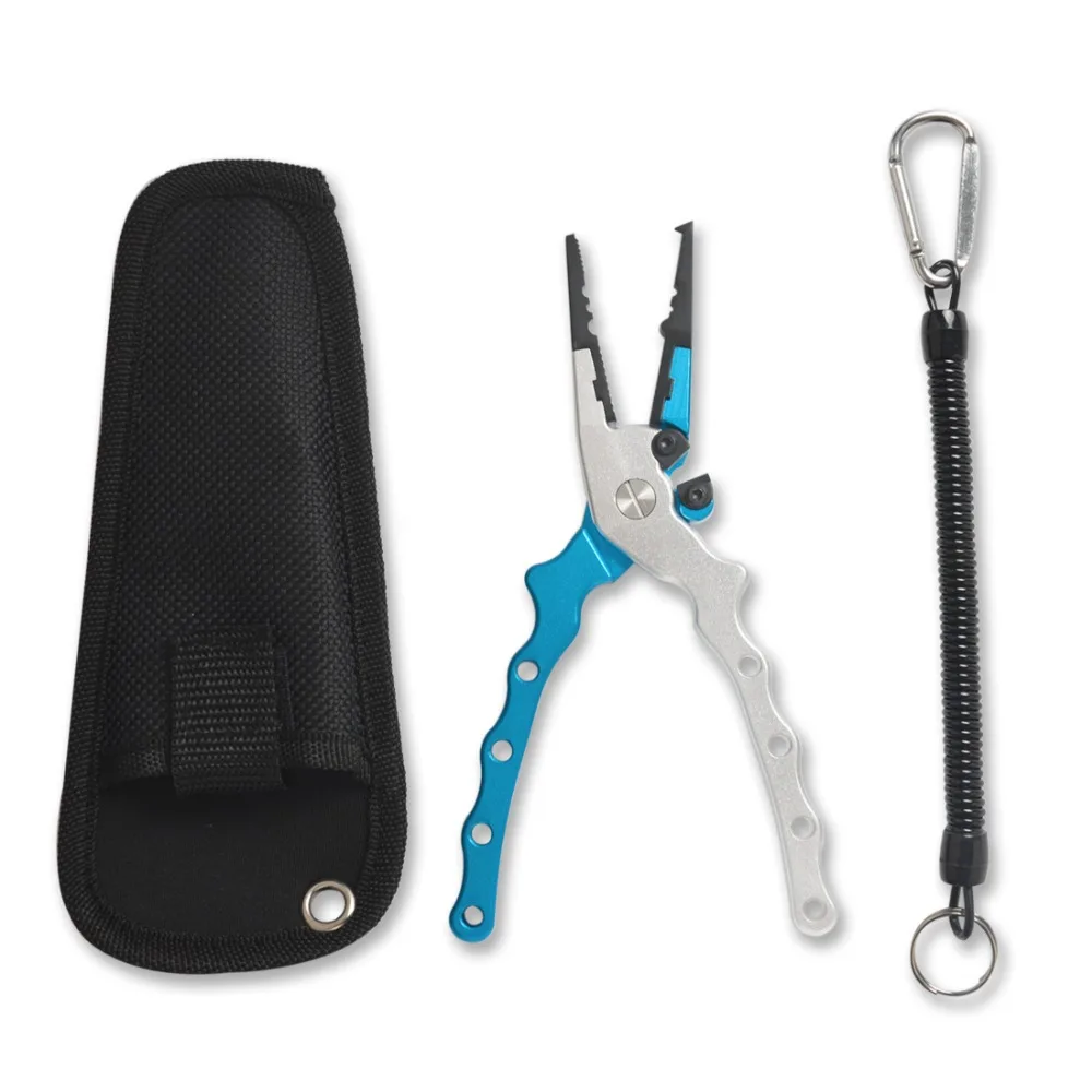 Kopen Nieuwe collectie aluminium vissen tang kniptang hoge sterkte lichtgewicht tang visgerei nuttig voor vissen 17 CM 95G