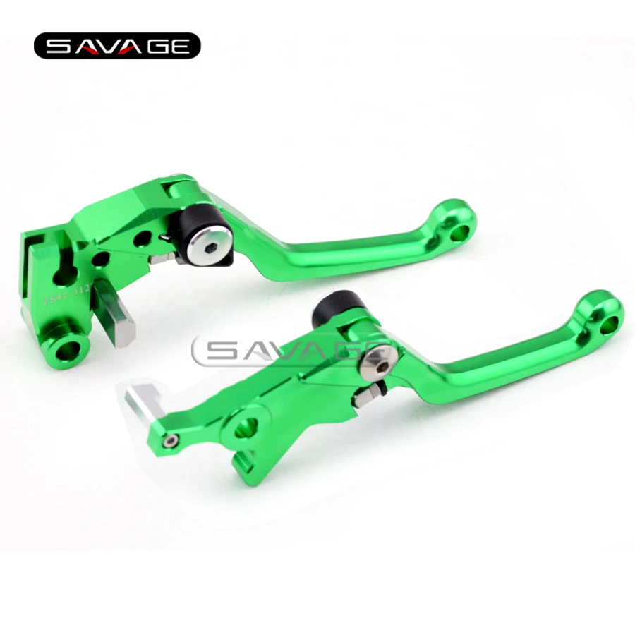 

For KAWASAKI KLX125 D-TRACKER 10-11/ KLX250 D-TRACKER 08-12/ KLX 125/250 Green Motorcycle Dirt Bike CNC Pivot Brake Clutch Lever
