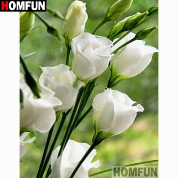 

HOMFUN Full Square/Round Drill 5D DIY Diamond Painting "Flower landscape" Embroidery Cross Stitch 5D Home Decor Gift A18368