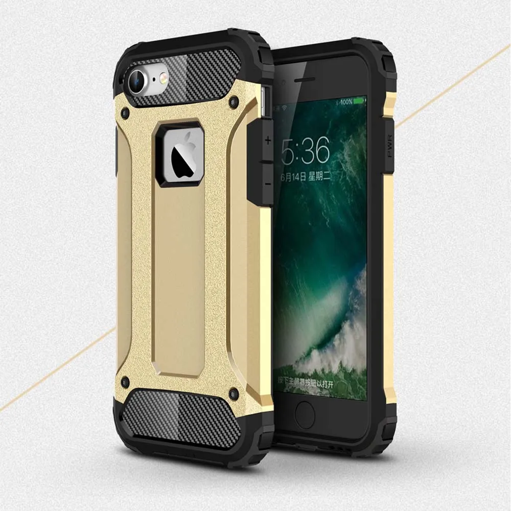 

Double Protection Armor Case For iPhone 7 Case Cover TPU Matte Cover For iPhone 8 7 Plus 6 6S Plus XR XS Max Luxury Cases Fundas