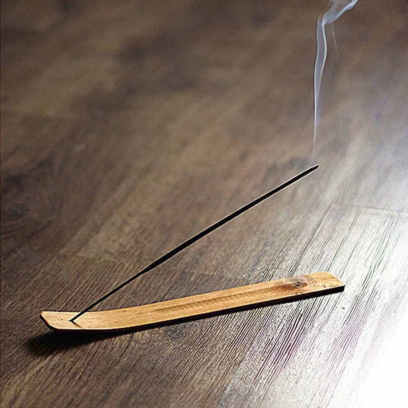 1/3/10pcs Natural Wooden Incense Stick Holder Ash Catcher Incense