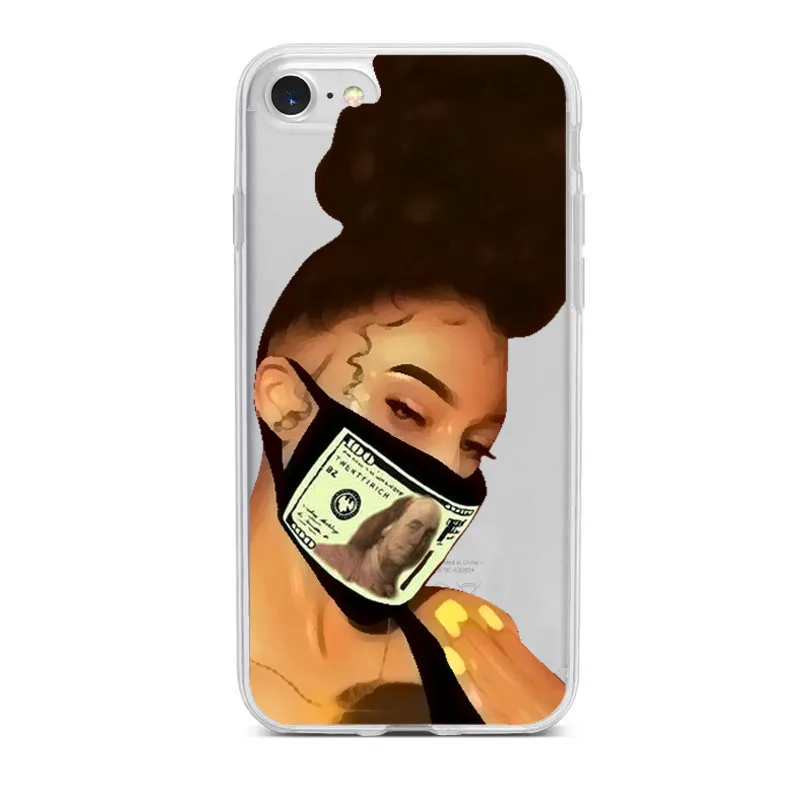 MAKE MONEY Not Friends Kash Black head Girl Fundas чехол для iPhone X XR XS Max 8 7 6s Plus Мягкий Прозрачный силиконовый чехол