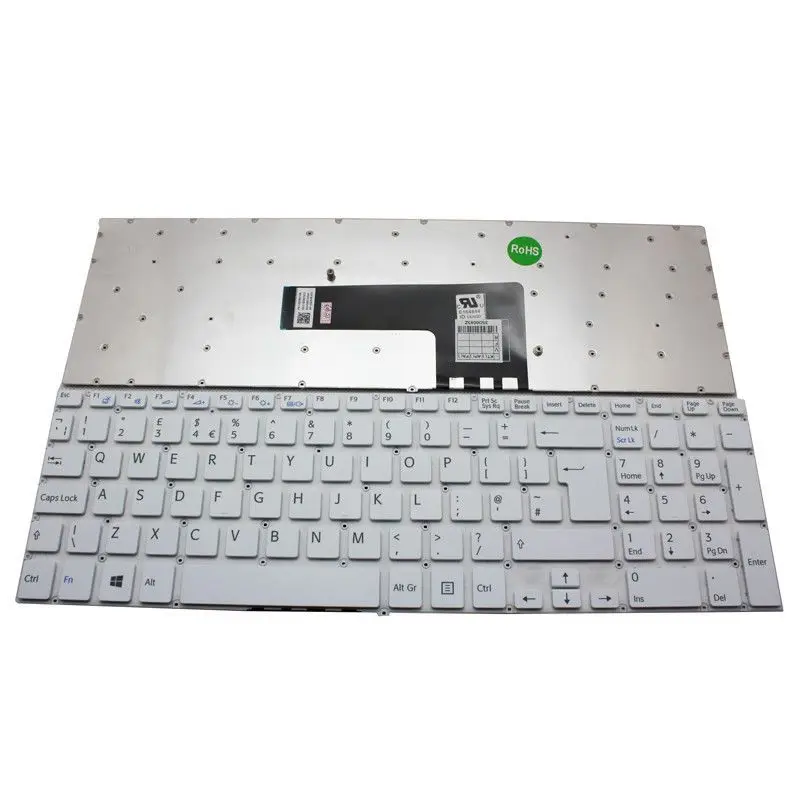 NEW FOR SONY FIT 15E SVF 15E SVF15E Keyboard Backlit White UK Teclado