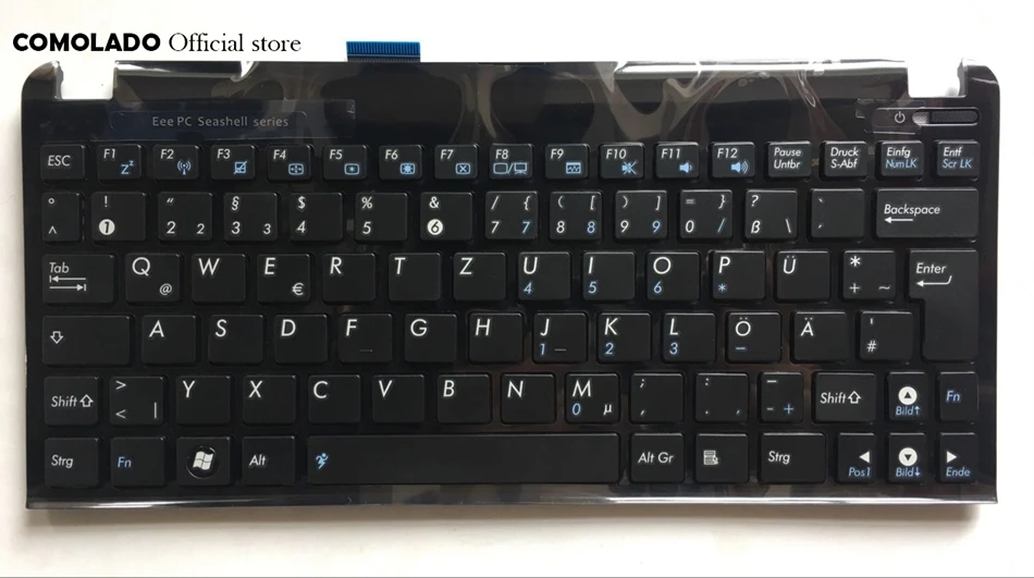 GR немецкая клавиатура для Asus Eee PC 1015 1015B 1015BX 1015PW 1015CX 1015PD 1011 1015PX с черной рамкой
