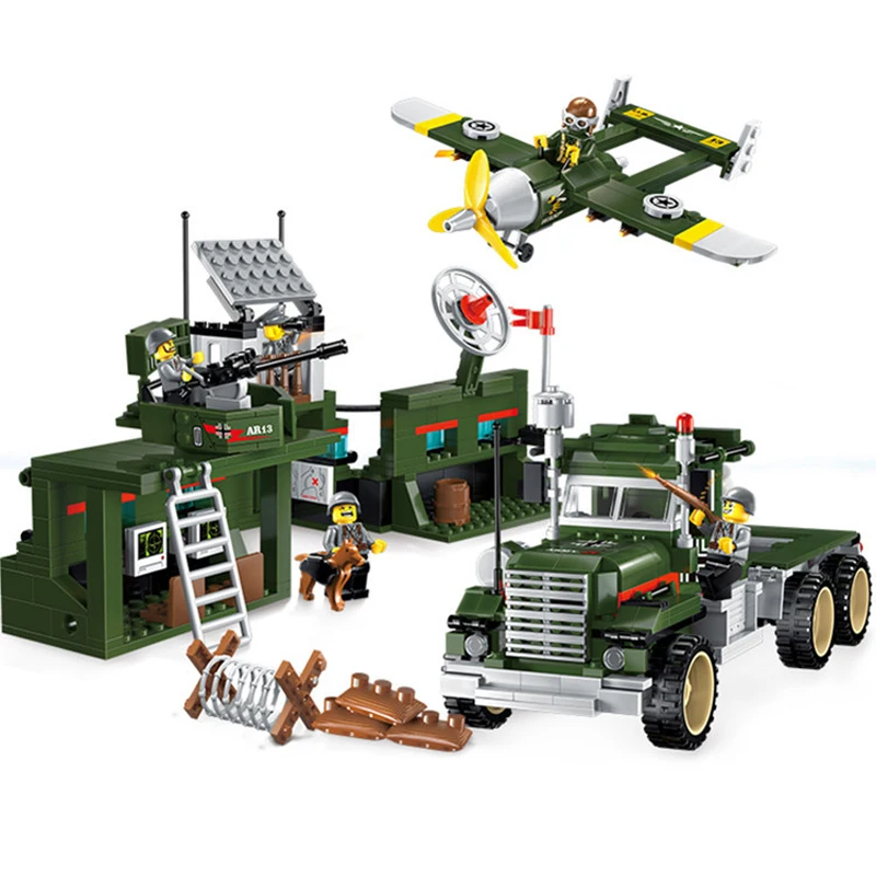 687 шт. детские развивающие строительные блоки игрушки совместимые с LEGO city военные