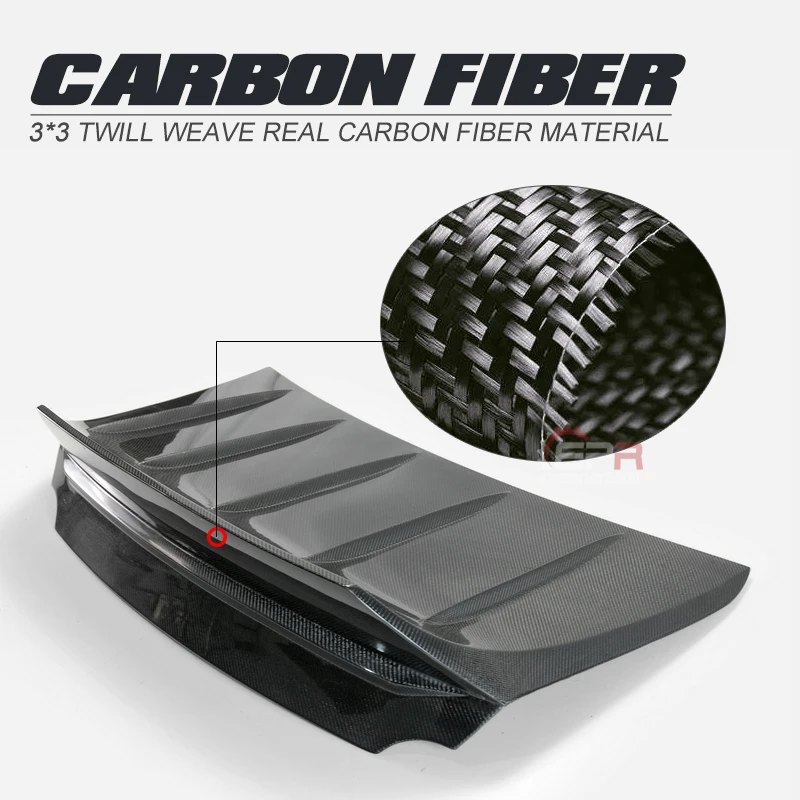 

Car Accessories TP Style Carbon Fiber Rear Trunk Glossy Finish Boot Lid Cover Fibre Bootlid Kit Tuning Drift For Nissan R35 GTR