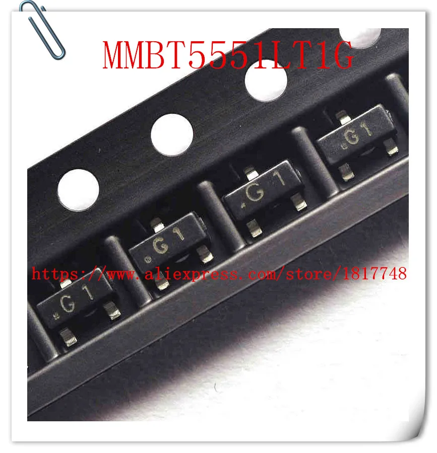 

100pcs/lot MMBT5551LT1G MMBT5551 SOT-23 2N5551 SMD NPN