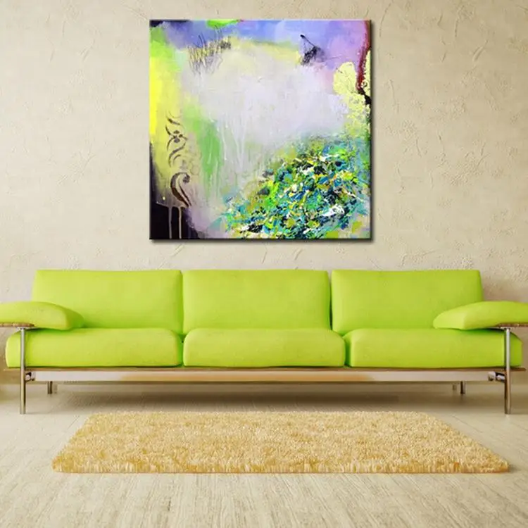 Modern Abstract Home Goods Wall Art Simple Color Acrylic Picture 100% Handmade Painting On Canvas for Decoration No Frame | Дом и сад