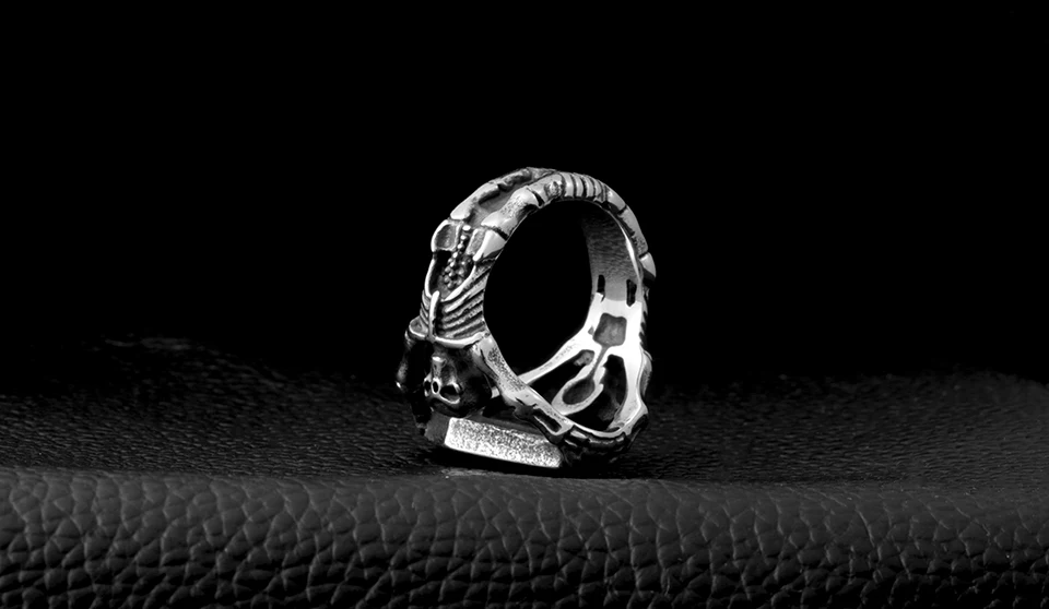 Сталь Солдат Череп, кольцо для панков мужские Нержавеющая сталь Прямая поставка с завода Сталь Личность Мужская мода ювелирные изделия