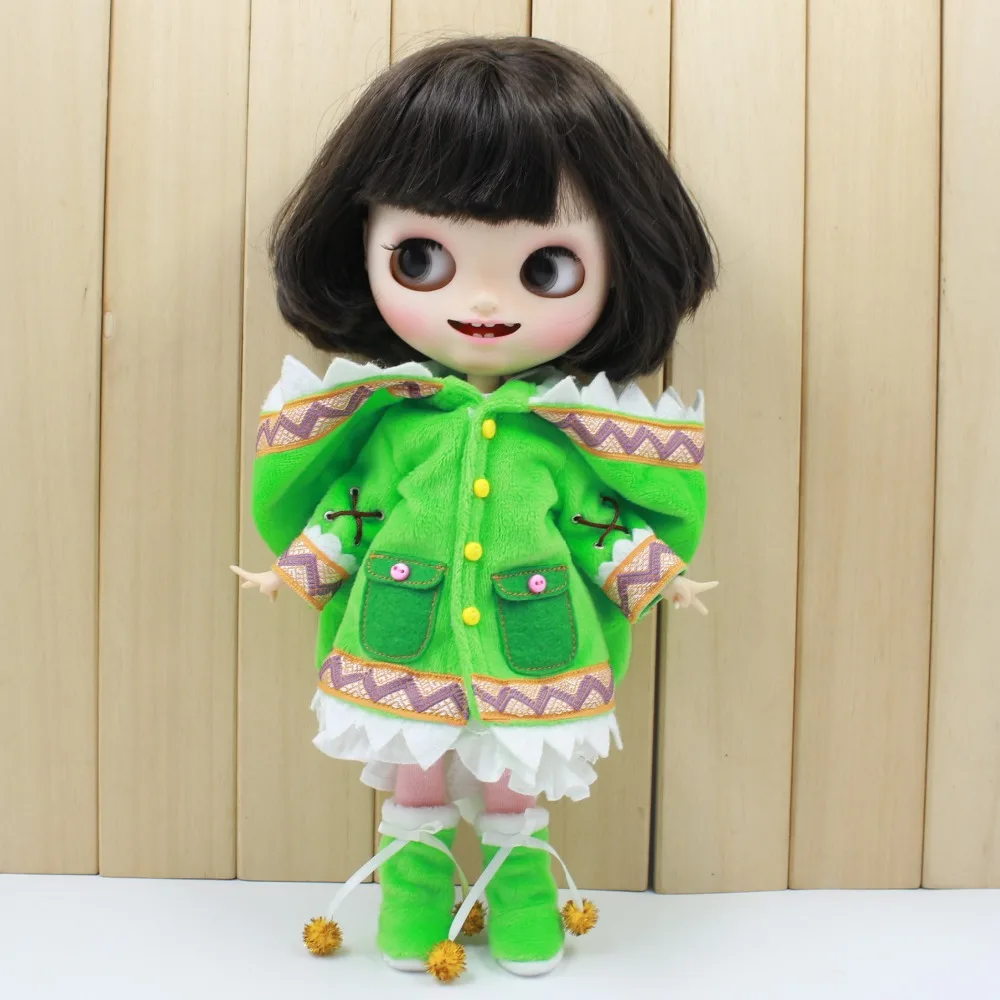 Blyth doll icy licca Милая одежда зеленый комплект с хвостом костюм обувь чулок шляпа