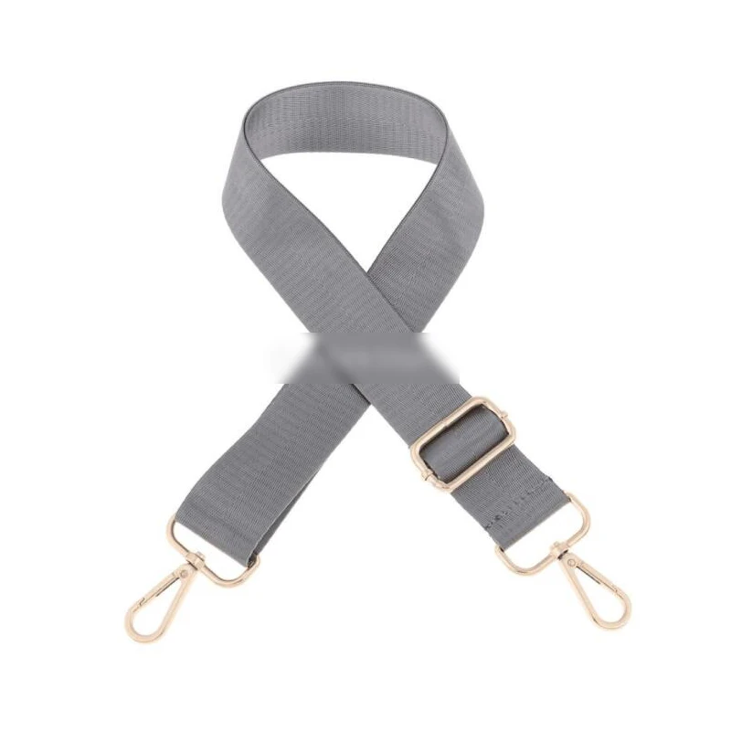 

Women Shoulder Bag Belt Adjustable Bags Strap Stripe Replacement Handbag Gray Strap Handbag Accessories Decoration Gold Buckle
