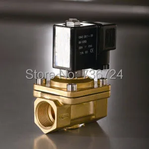 

1/2" Two-positiom Two-way brass electric solenoid valve water stardard type,DC24, AC220V, AC110V,DC12V