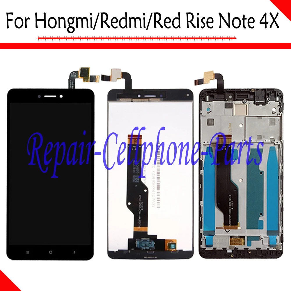 

New Full LCD Display +Touch Screen Digitizer Assembly With Frame For Xiaomi Hongmi Note 4X / Redmi Note 4X / Red Rice Note 4X