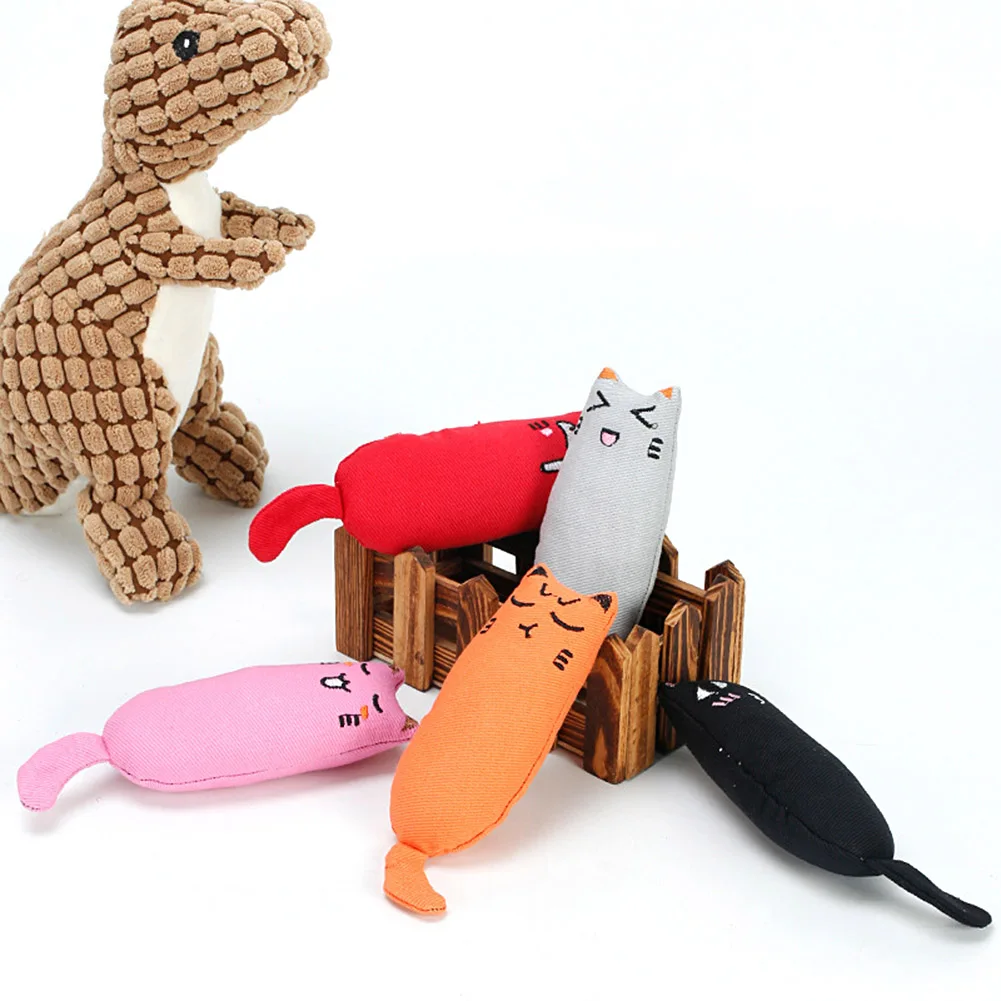 5pcs Cat Teeth Grinding Toy Creative Pillow Scratch Chewing Toy Claws Thumb Bite Grinding