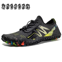 Женская обувь с пятью пальцами летняя водонепроницаемая обувь для мужчин быстросохнущая легкая пляжная обувь для воды сандалии для детей