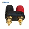 Dual 4mm Banana Plugs Terminals Red Black Connector Banana Amplifier Speaker Plug Jack Binding Post in Wire Connectors ► Photo 3/5