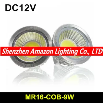 オンライン 4ピーススーパーパワーcob Ledランプdc12v Mr16 Led電球ライト9ワット高発光スポットライトce & Rohs