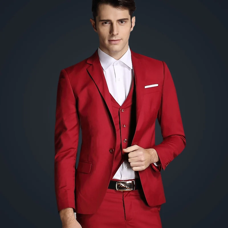 Fashion generous red dress suit The new design material snug cocktail ...