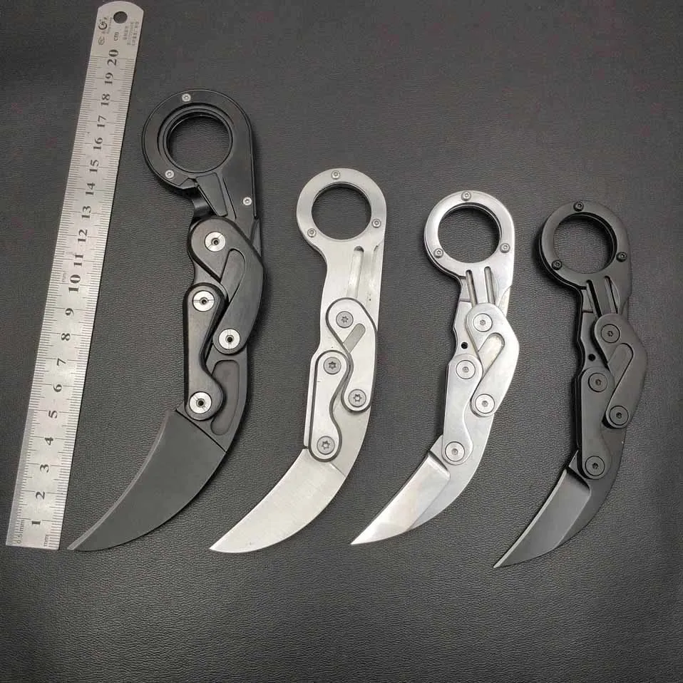 Swayboo الميكانيكية سكين للفرد Karambit CS الذهاب مخلب سكين بقاء حلقة سكين الجيب المحمولة كليب أدوات البسيطة EDC أداة خارجية Swayboo الميكانيكية سكين للفرد Karambit CS الذهاب مخلب سكين بقاء حلقة سكين الجيب المحمولة كليب أدوات البسيطة EDC أداة خارجية