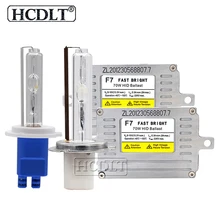 HCDLT фар автомобиля 70 W Xenon балластдля ксеноновой фары ксенона D2H H1 H11 HB3 HB4 H7 авто фары лампы переменного тока 12 70 W ДЛТ F7 балласт