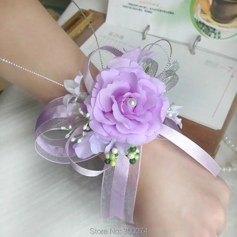Pruple red hand flowers