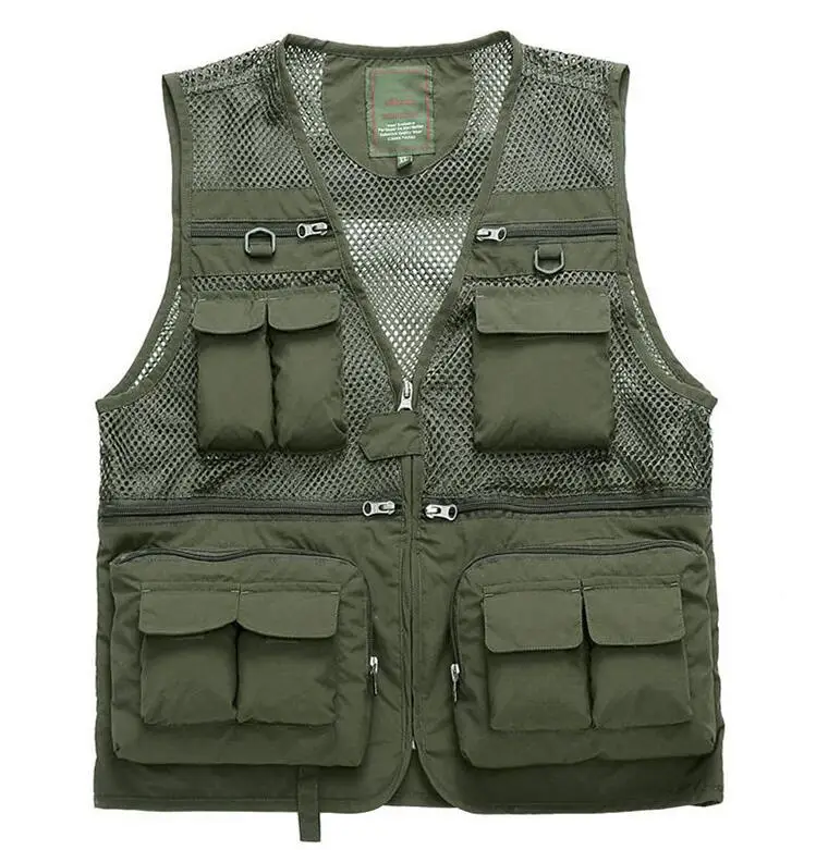 Men/'s Casual Multi-pocket Vest Fishing//Photography//Director//Travel Waistcoat