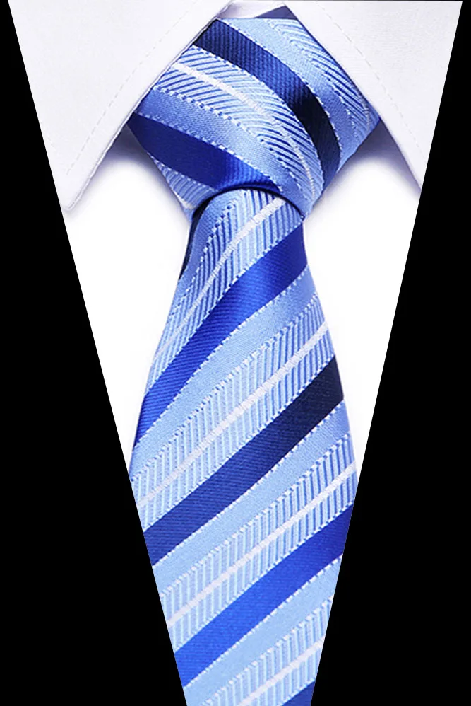 Мужские Узкие галстуки, черный галстук, 7,5 см., мужские галстуки Vestidos, деловые, свадебные галстуки, Шелковый мужской костюм, подарок, английские полоски - Цвет: L46