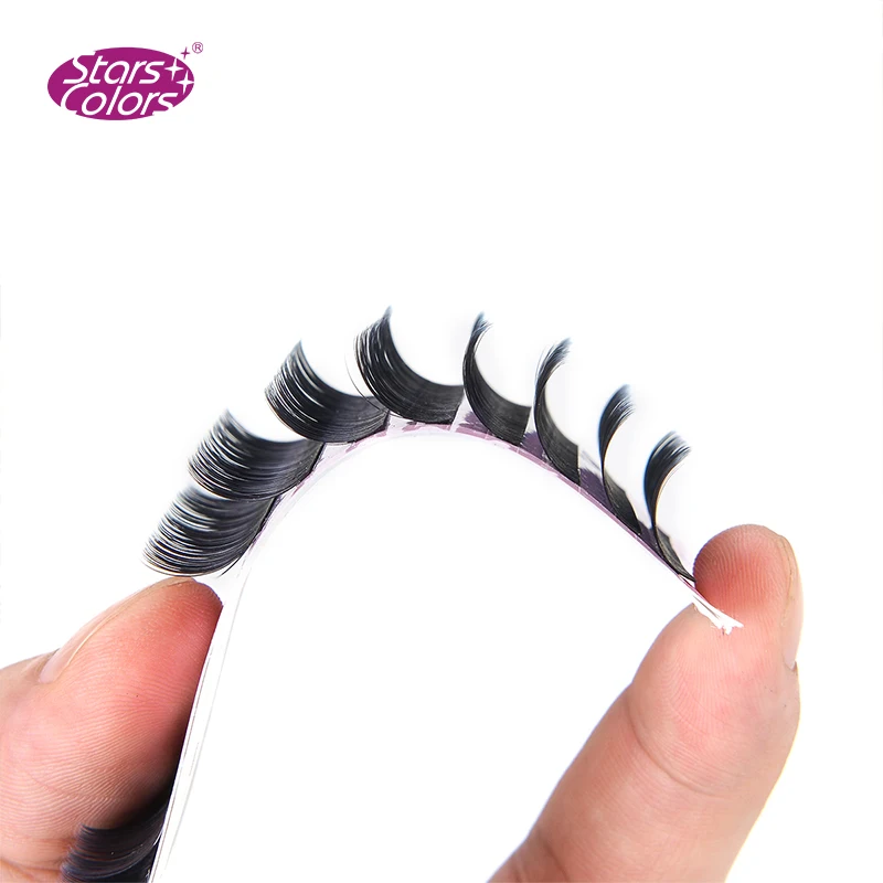 7 trays/lot 10D Eyelash Environmental Silk Natural false Eye lashea full look thick make up cilia extenions tools