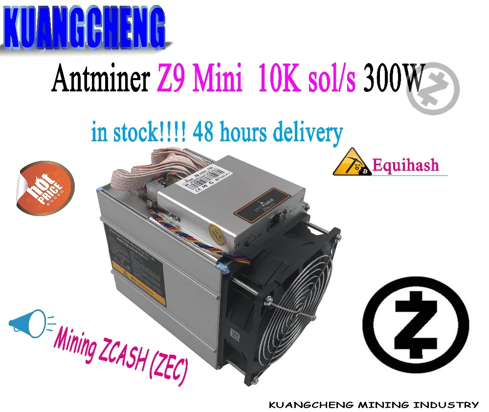 Kuangcheng старый AntMiner Z9 mini 10k sol/s asic Mute miner Equihash ZEN ZEC Mining machine лучше, чем Antminer S9 T9 V9 L3