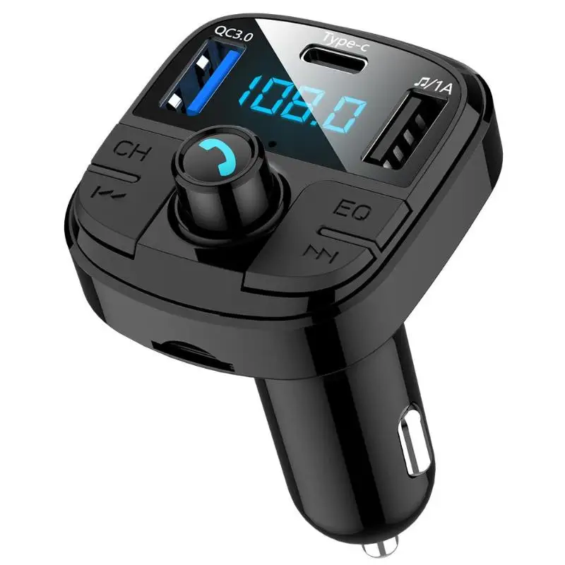 Автомобильный fm-передатчик вспомогательный модулятор Bluetooth Hands-free автомобильный комплект автомобильный аудио mp3-плеер 3.1A Быстрая зарядка двойной зарядное устройство usb