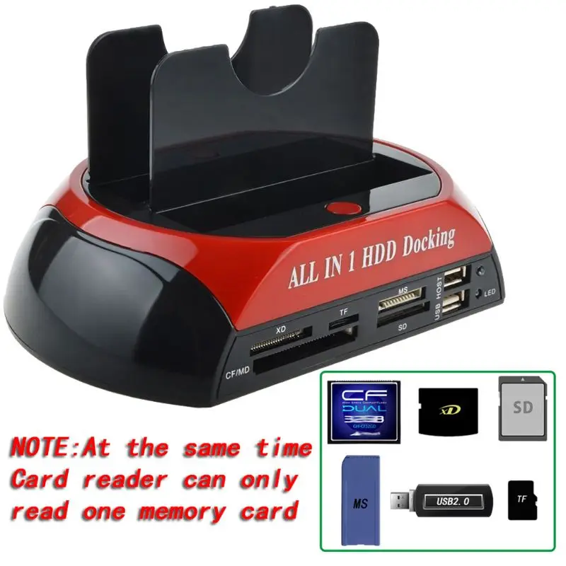 IDE SATA Dual All In 1 HDD Dock Docking Station Hard Disk Drive Hdd 2 5 5