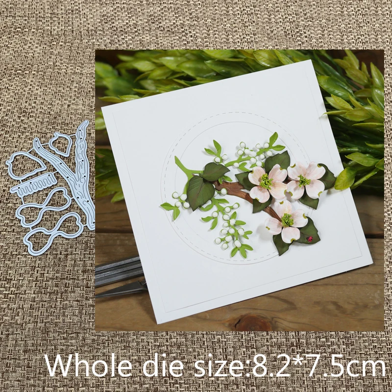 

New Design Craft Metal Cutting Dies cut die 6pcs dogwood silk flower crapbooking Album Paper Card Craft Embossing Die Cuts