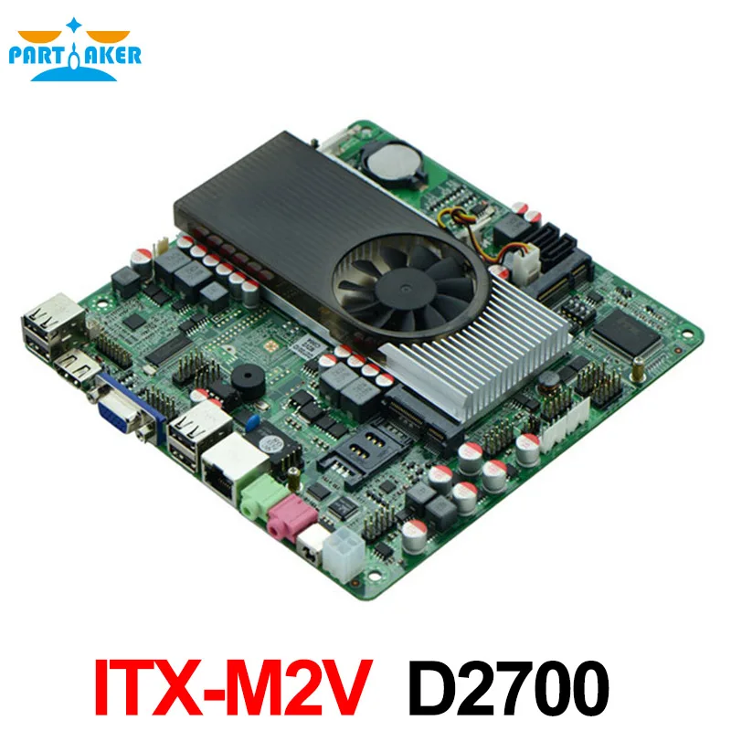 D2700 2 13 Ghz GT520 2G Дискретная графика все в одном POS mini itx тонкая материнская плата M2V NM10