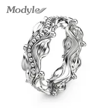 Модил бисер серебряного цвета кольца для женщин цветок ювелирные изделия оптом