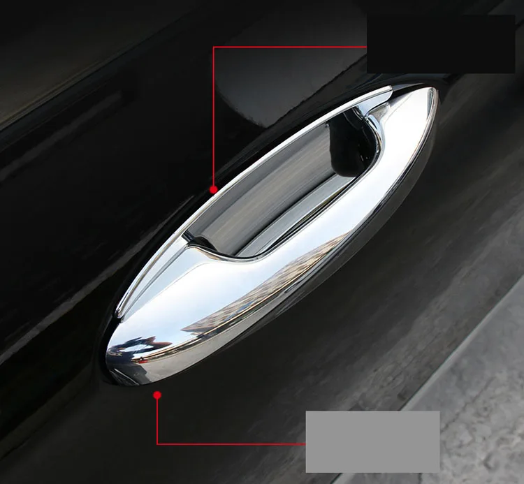 Декоративная накладка на дверную ручку хромированный АБС пластик для Mercedes Benz E