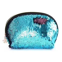 НОВЫЙ косметическая сумка из пайеток для Для женщин сумка с блестками Модные Симпатичные вечерние женский клатч двойной Цвет Реверсивный