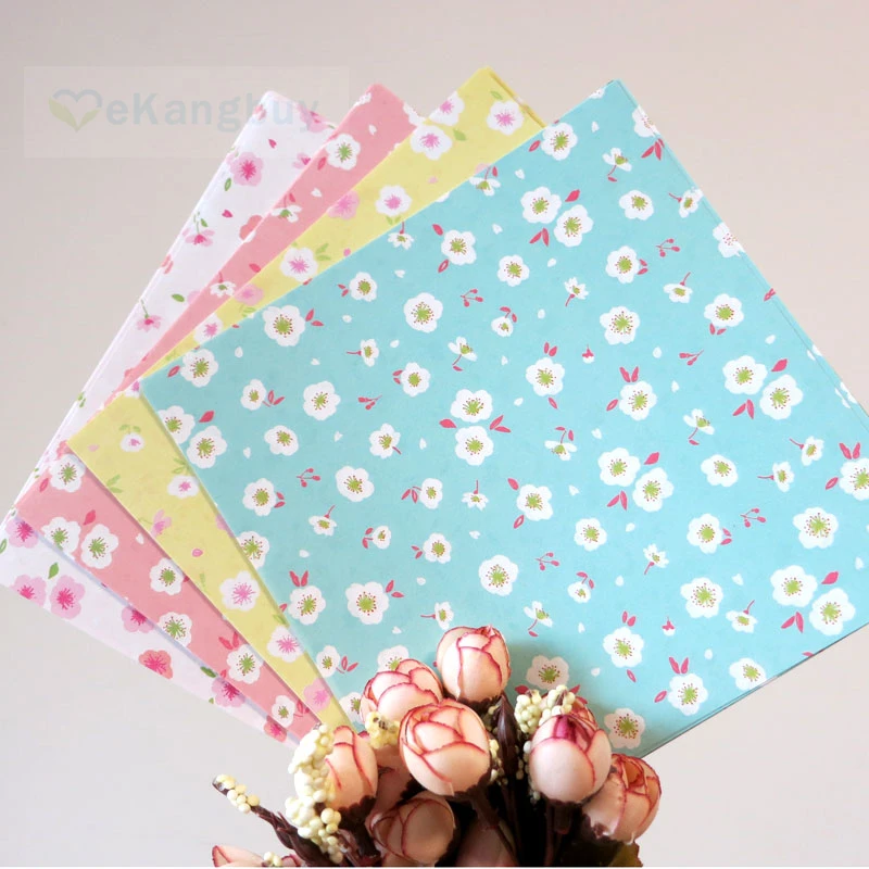 

Beautiful Japanese Sakura Paper Double-sides printed DIY Origami Handicraft Paper 15x15cm 60sheets