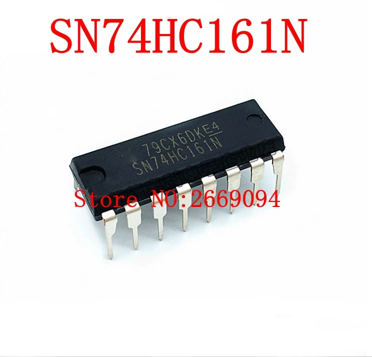 10pcs HD74HC161P DIP16 HD74HC161 74HC161P DIP SN74HC161N 74HC161N ...